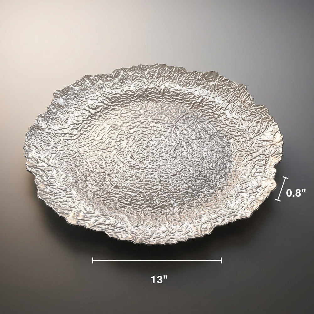 Textured Charger Plates 4pk