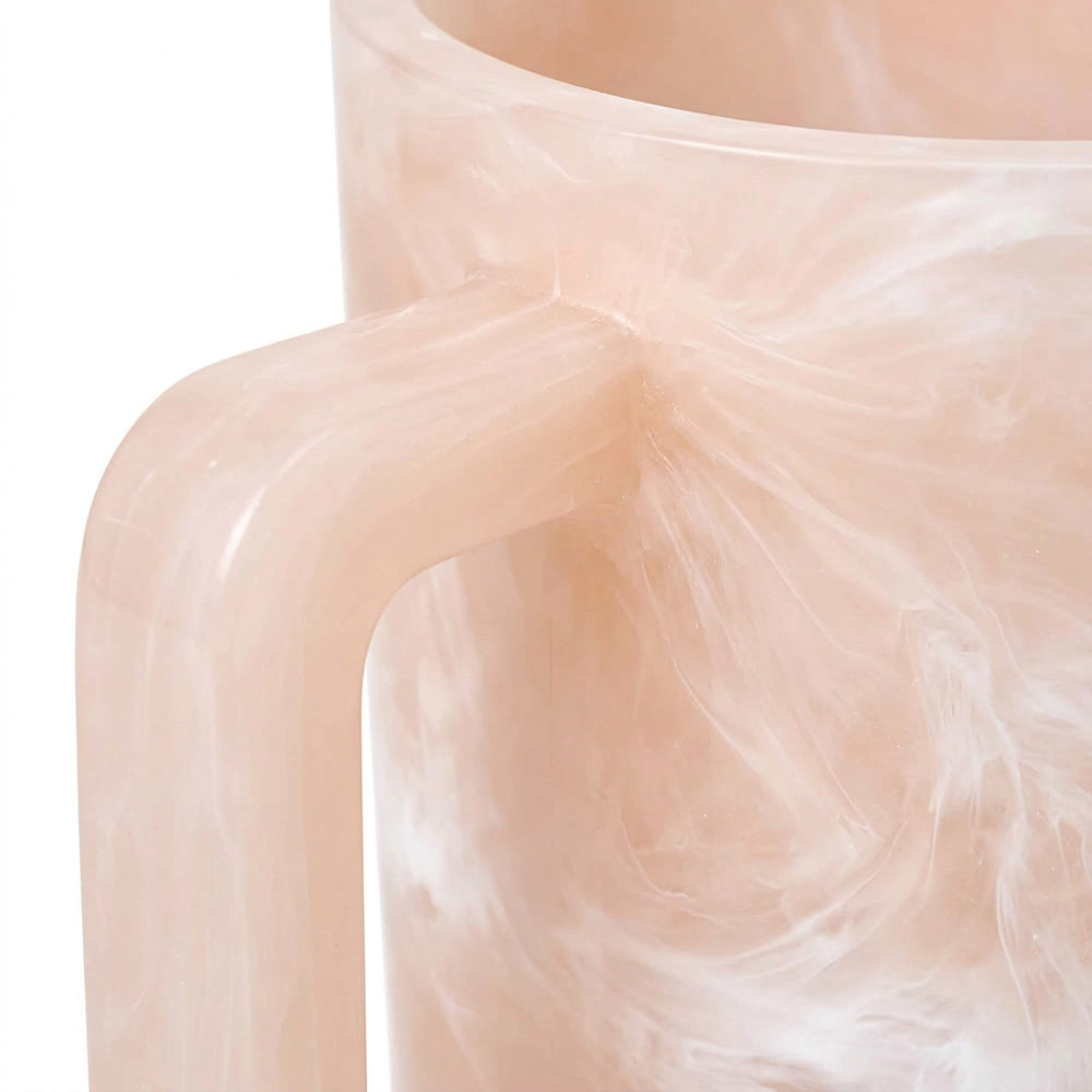 Resin Pink Marble Wash Cup
