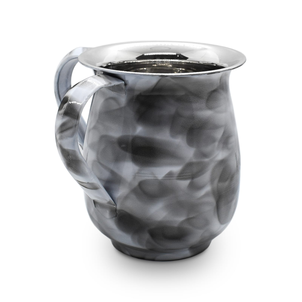 Smudged Dark Charcoal Stainless Steel Wash Cup