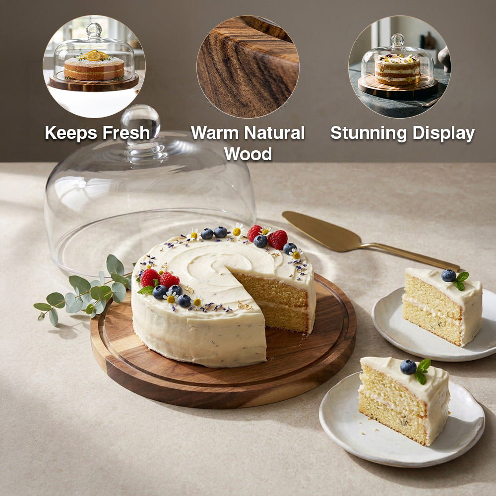 Rustic Wood Cake Dome