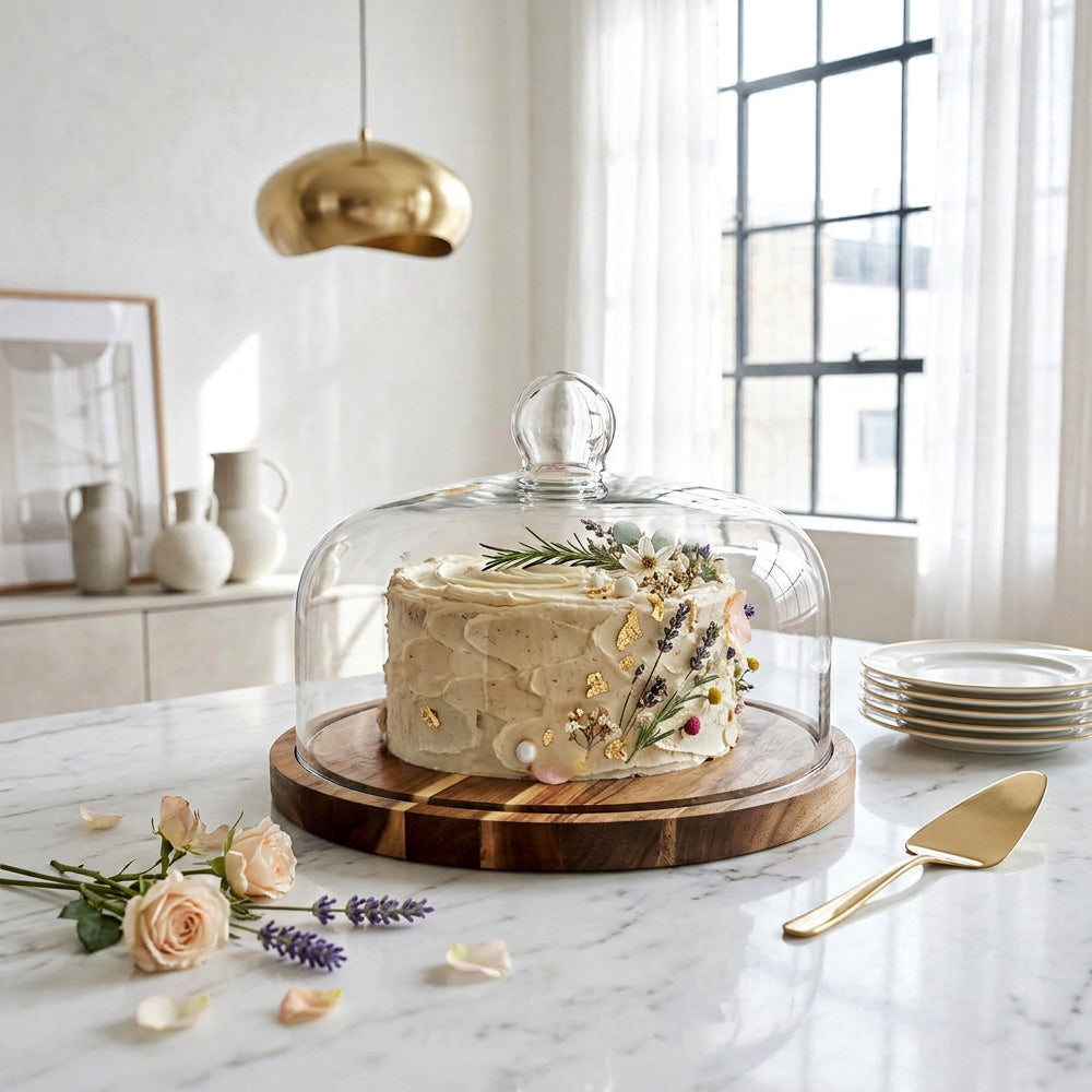 Rustic Wood Cake Dome