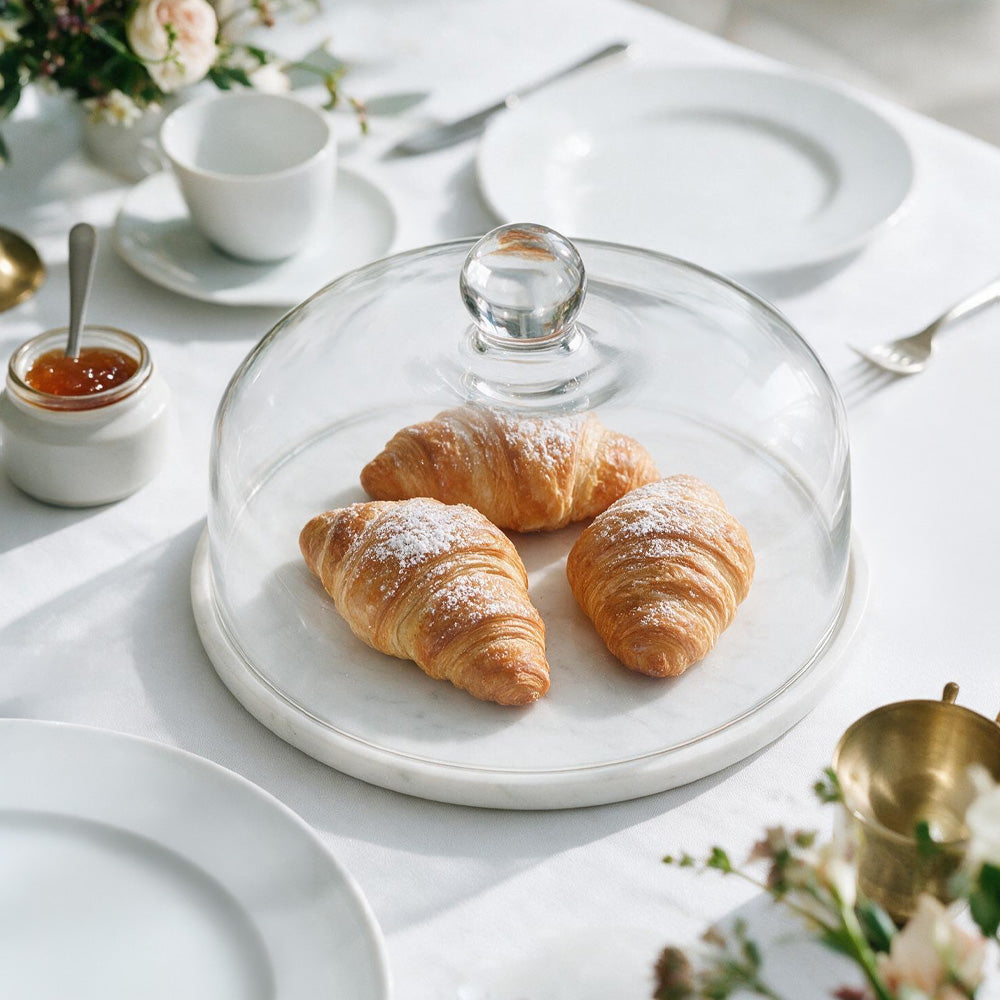 Marble Base Cake Dome