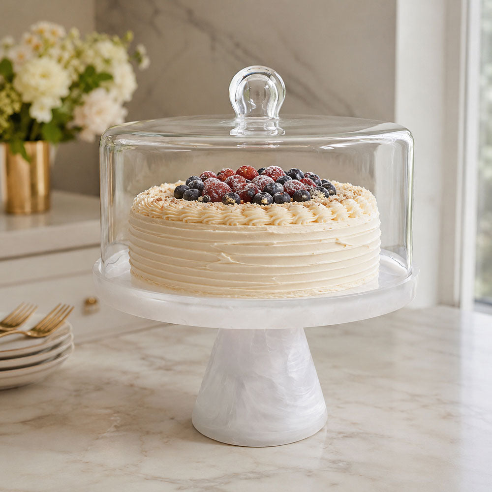 Resin Snow Drift Cake Dome