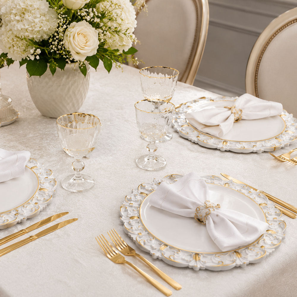 Gold Accent Charger Plates 4pk