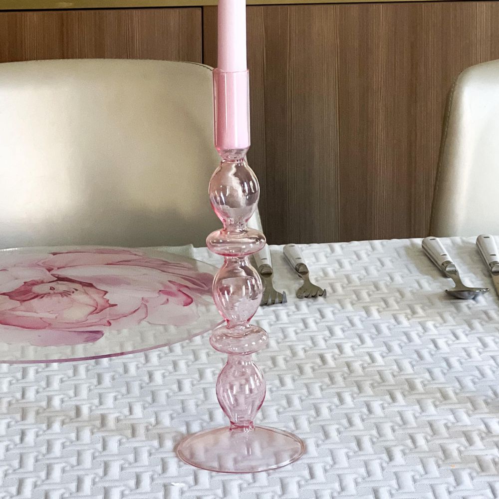 Glass Candle Holder