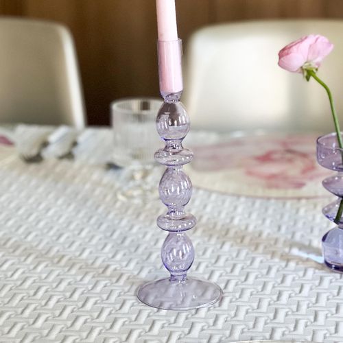 Glass Candle Holder