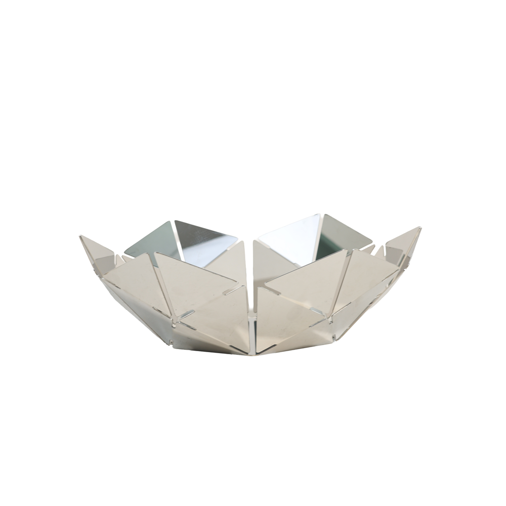 Geometric Stainless Steel Bowl