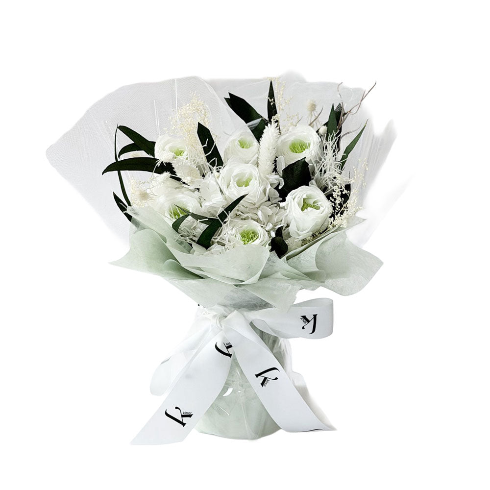 Preserved Bouquet with Lush Foliage