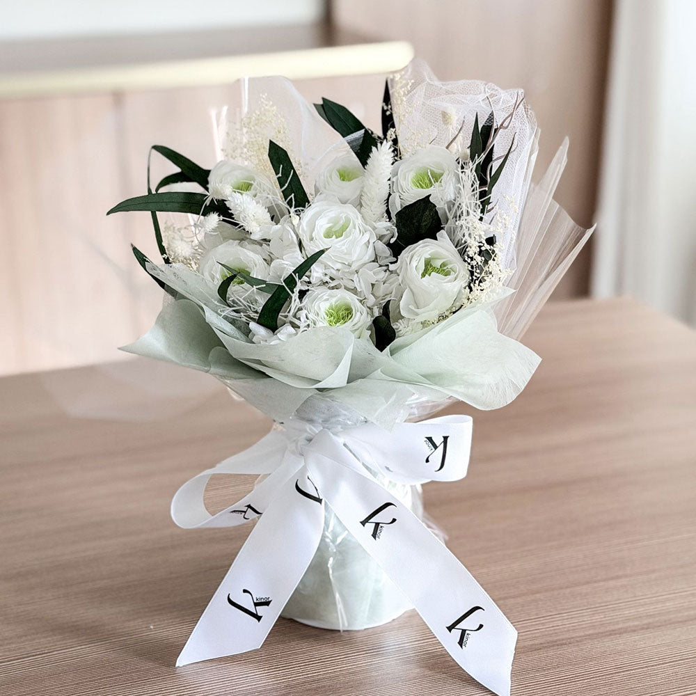 Preserved Bouquet with Lush Foliage