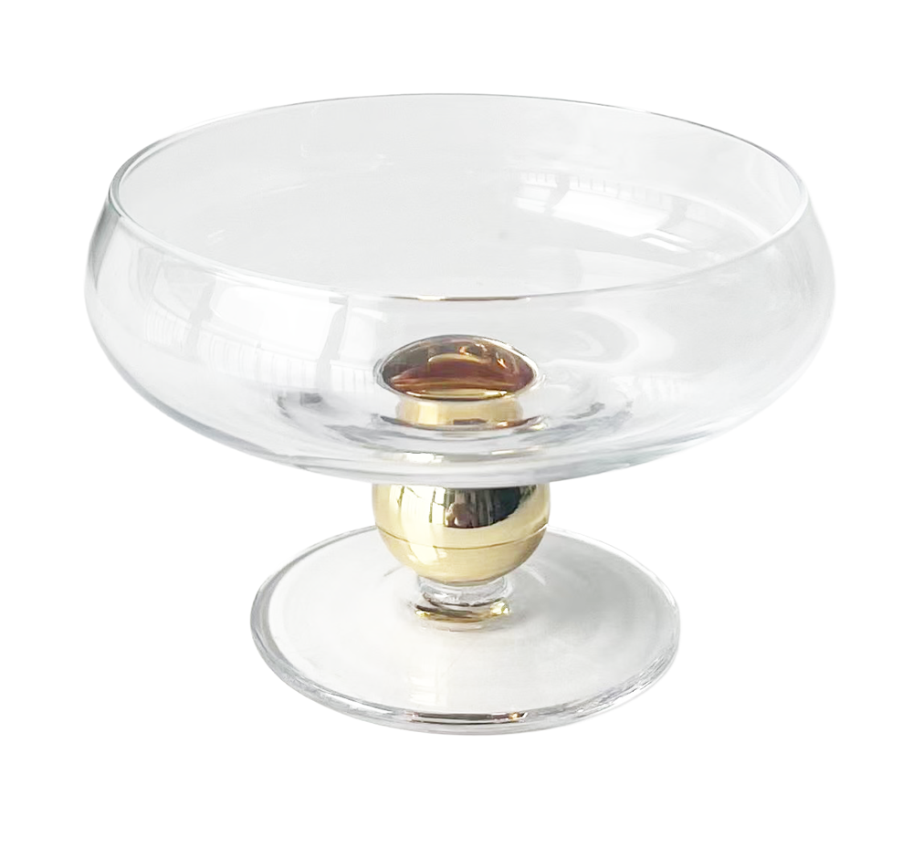 Glass Dessert Bowl on Pedestal 4pk