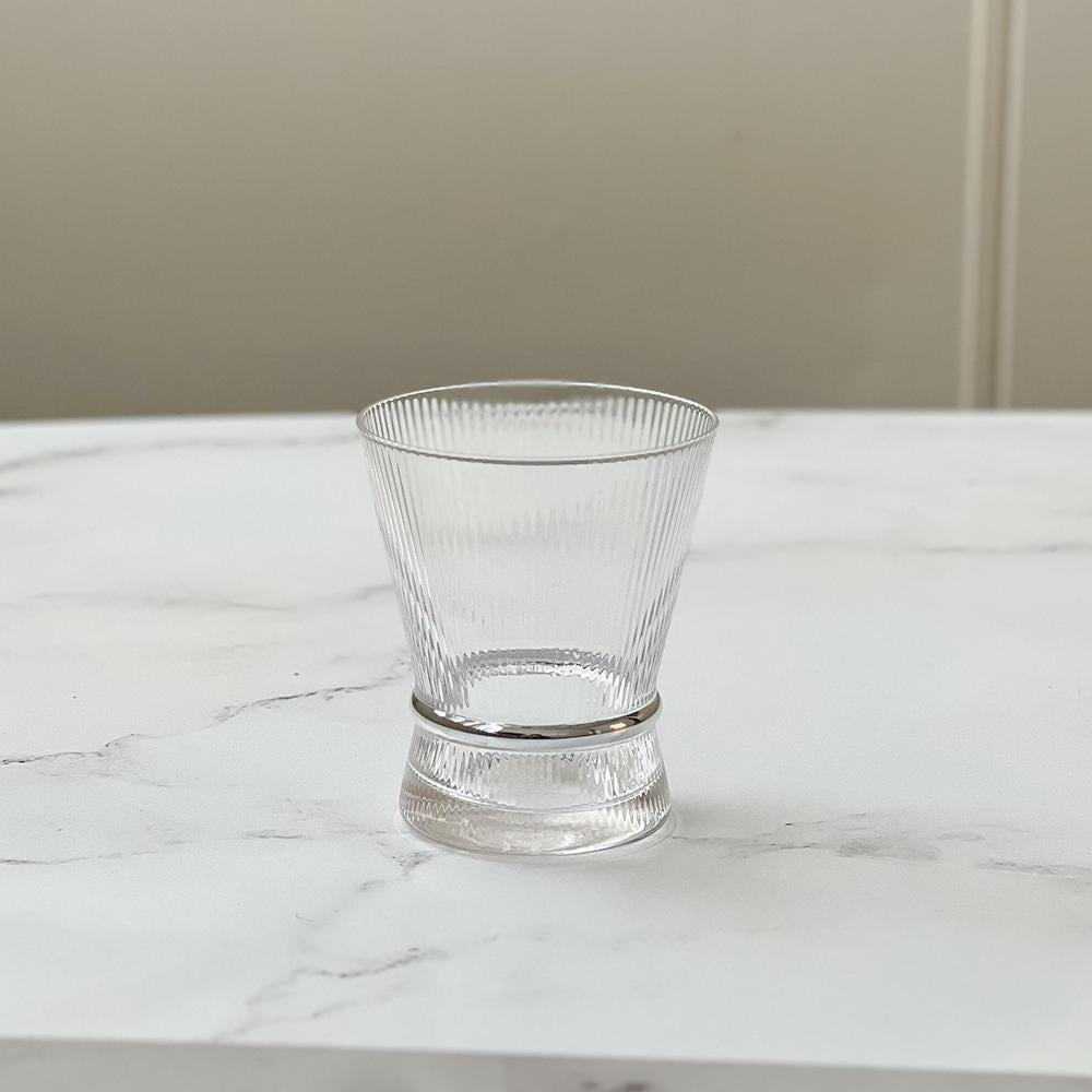 Ribbed Short Glasses with Band 6pk