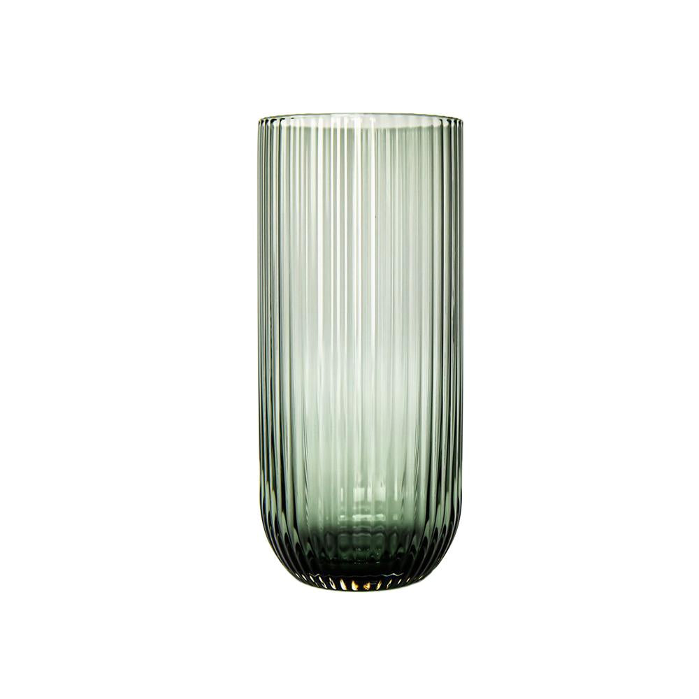 Luxe Ribbed Highball Glasses 6pk