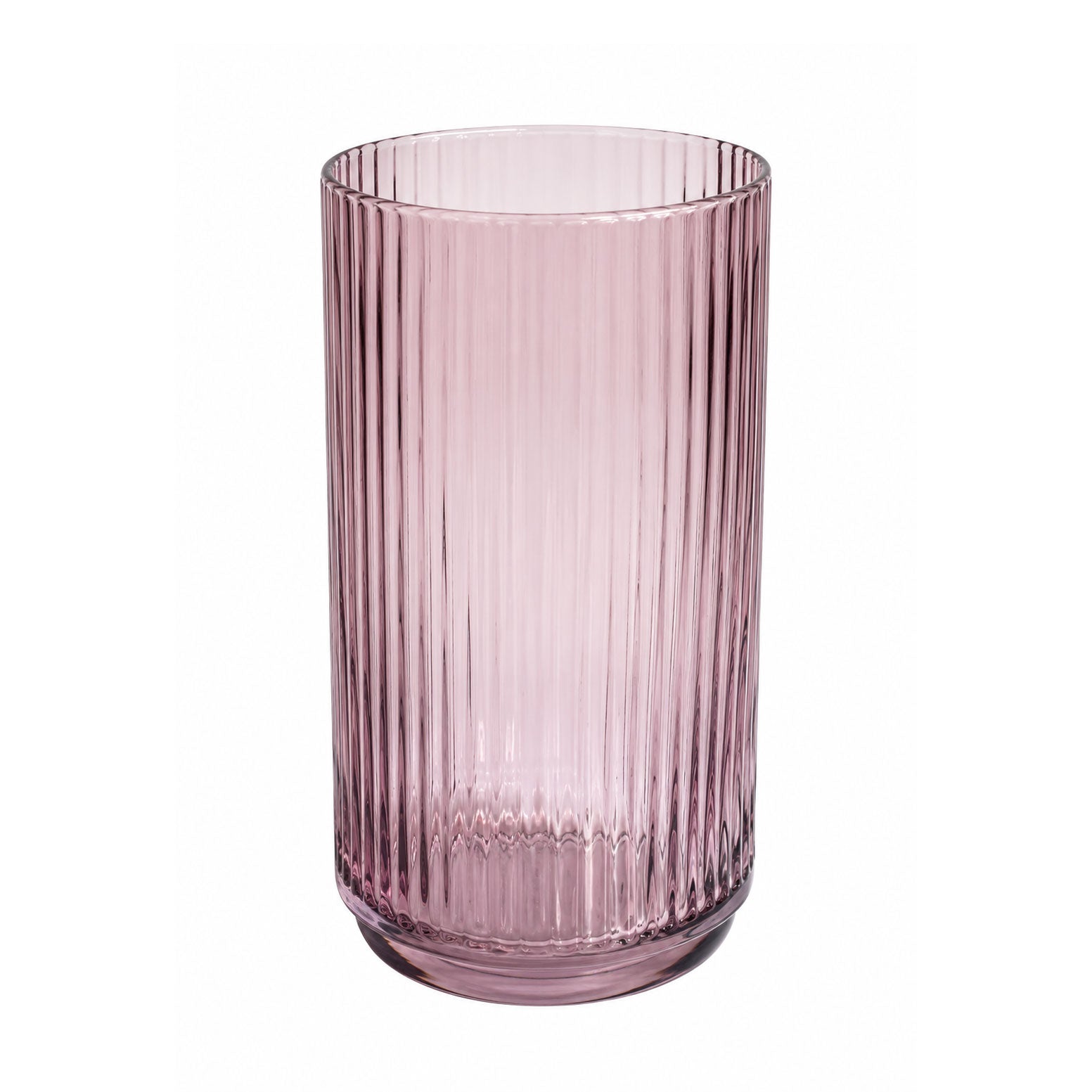 Amber Ribbed Highball Glasses 6pk