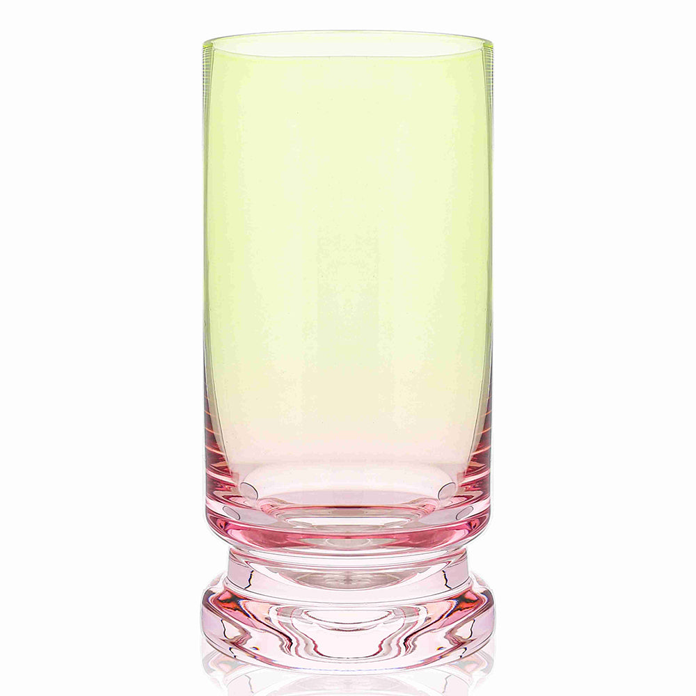 Green & Pink Highball Glasses 6pk