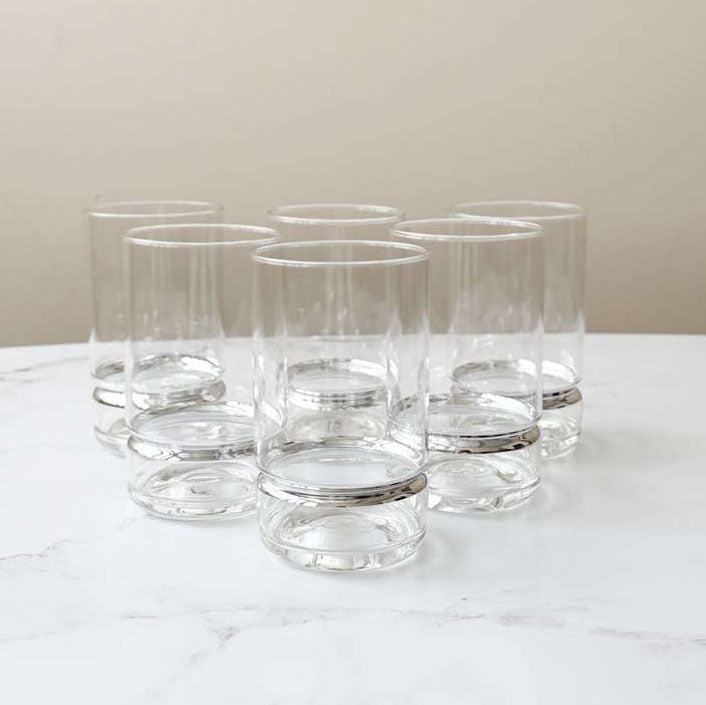 Highball Glasses with Band 6pk
