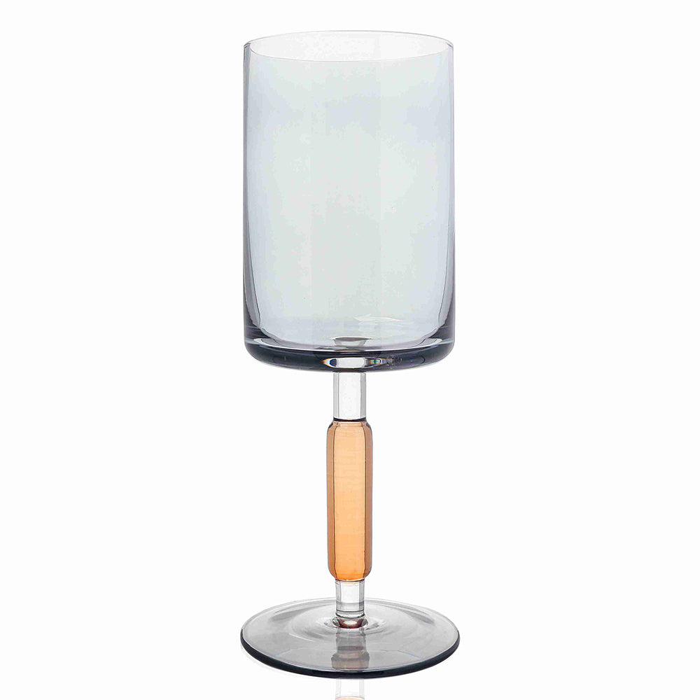Amber & Smoke Stem Wine Glasses 6pk