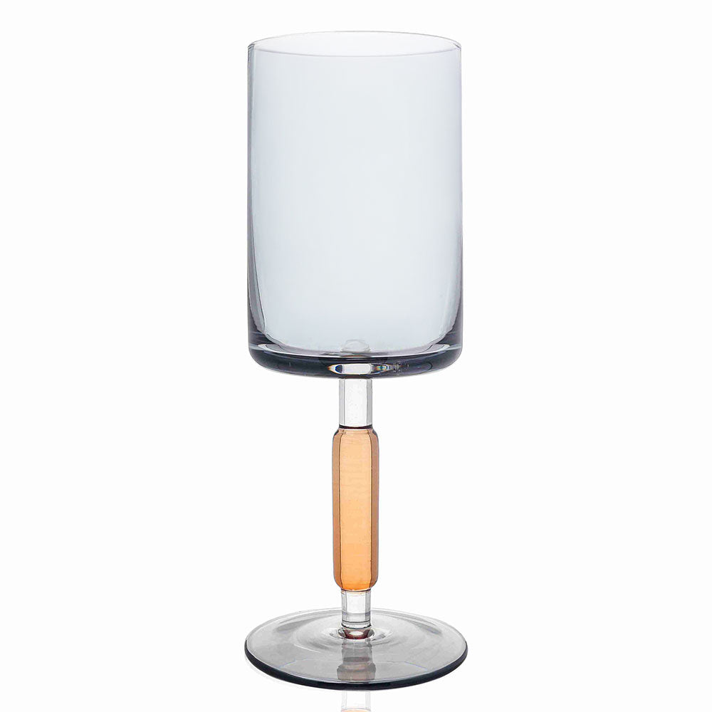 Amber & Smoke Stem Wine Glasses 6pk