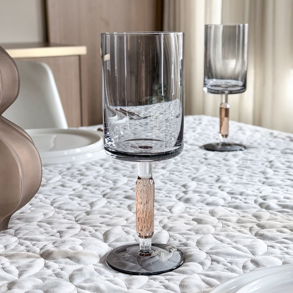 Amber & Smoke Stem Wine Glasses 6pk