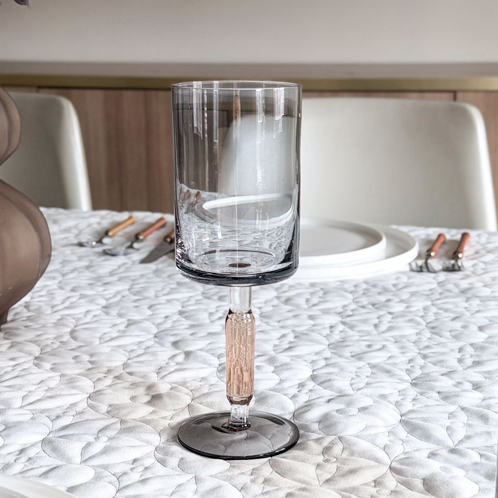 Amber & Smoke Stem Wine Glasses 6pk