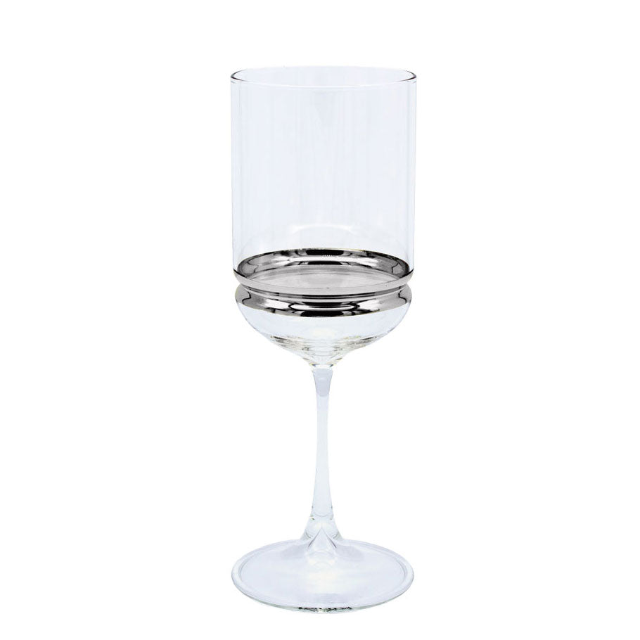 Stem Wine Glasses with Band 6pk