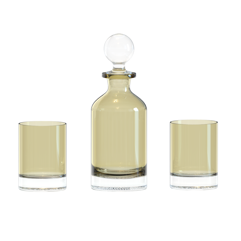 Stained Glass Decanter & Cups