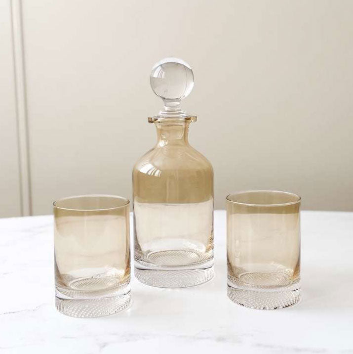 Stained Glass Decanter Set