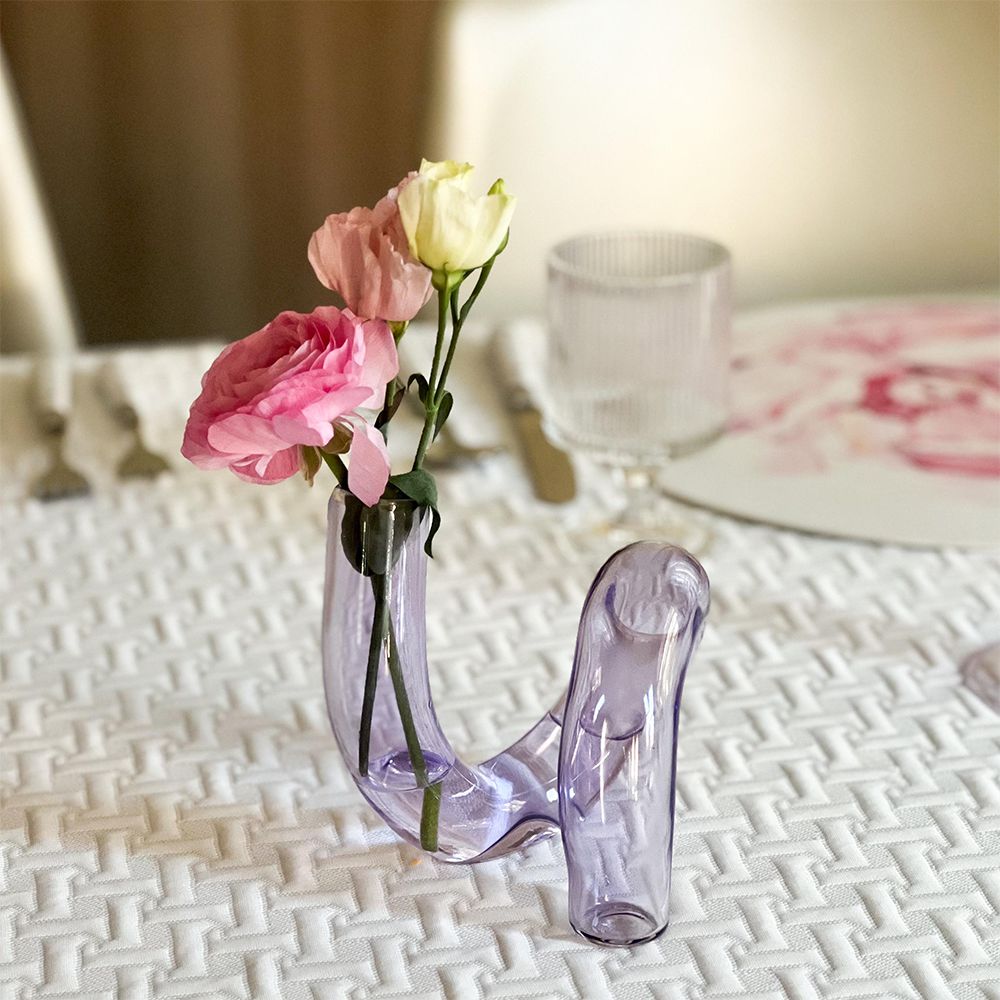 Glass Twist Vase