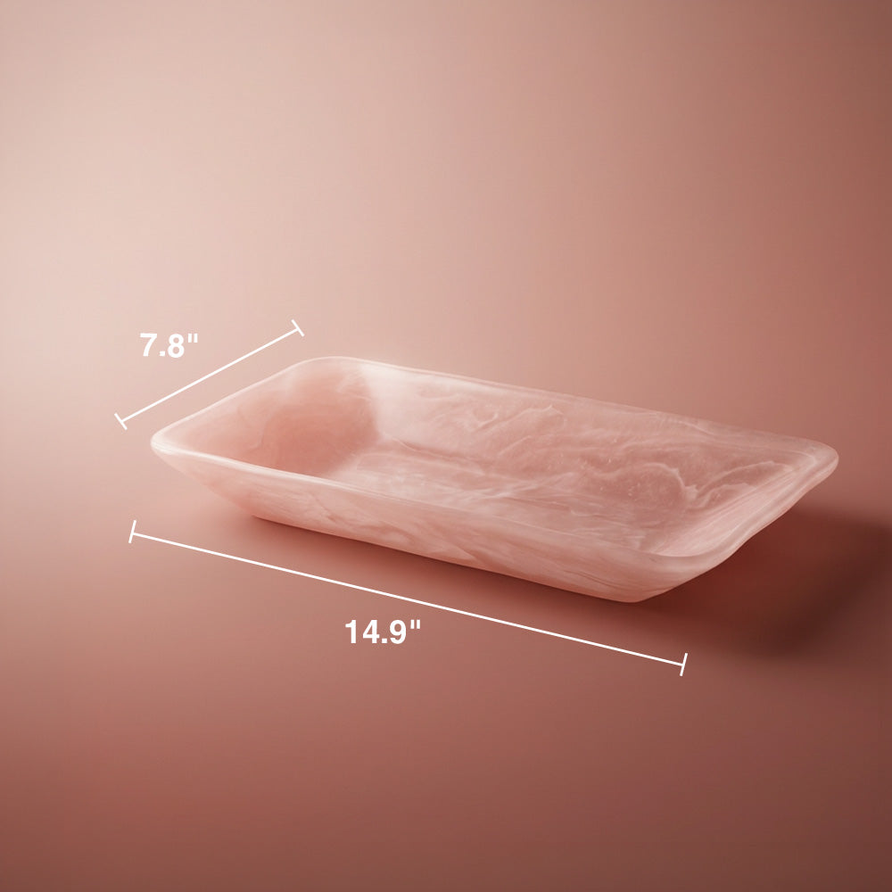 Resin Rose Haven Tray