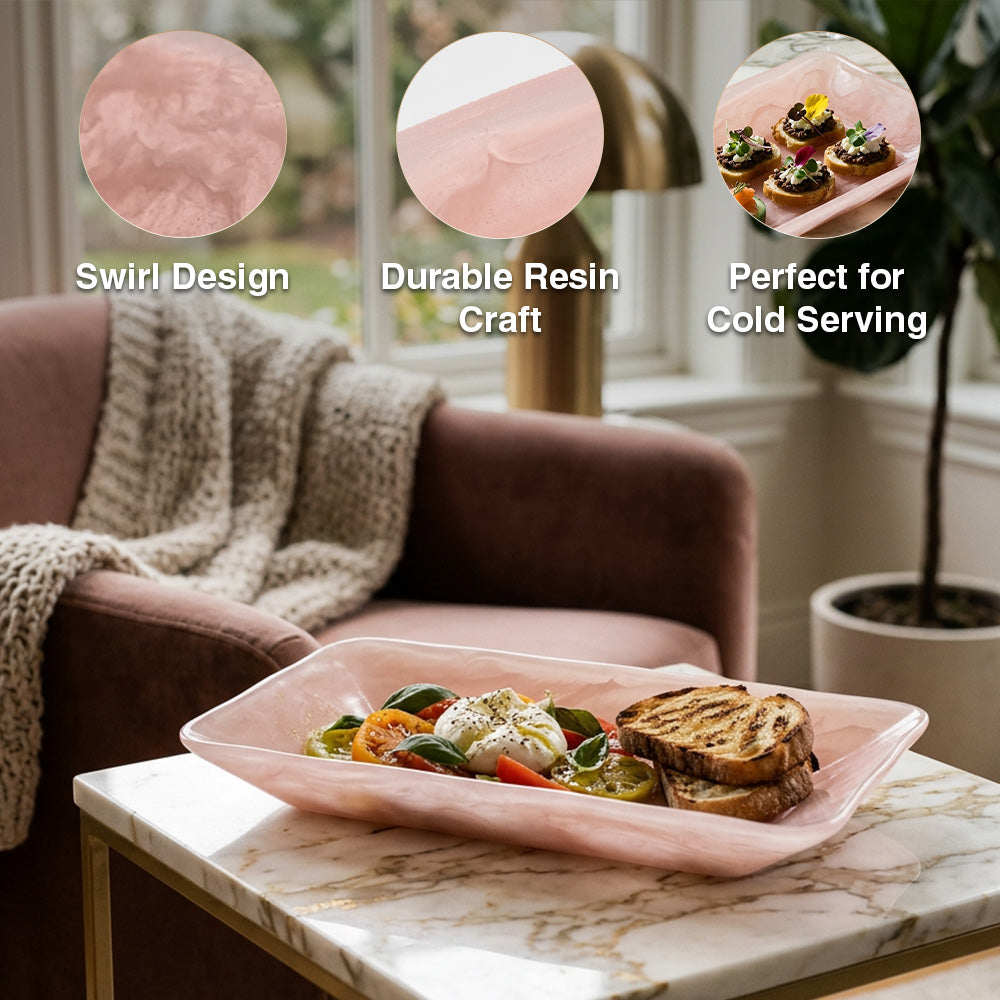 Resin Rose Haven Tray