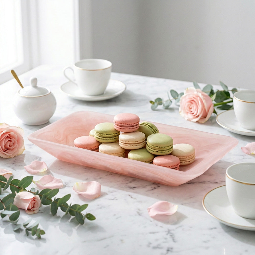 Resin Rose Haven Tray