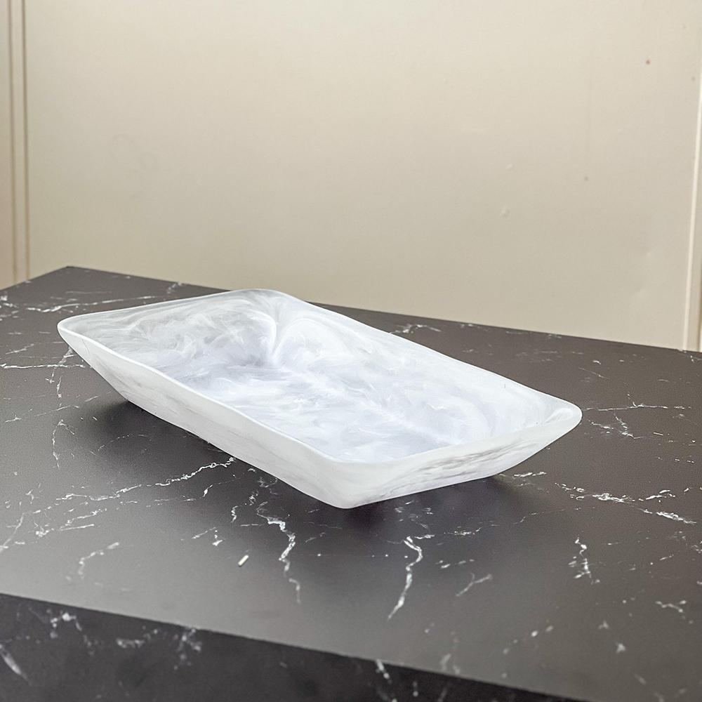 Resin Snow Drift Serving Tray