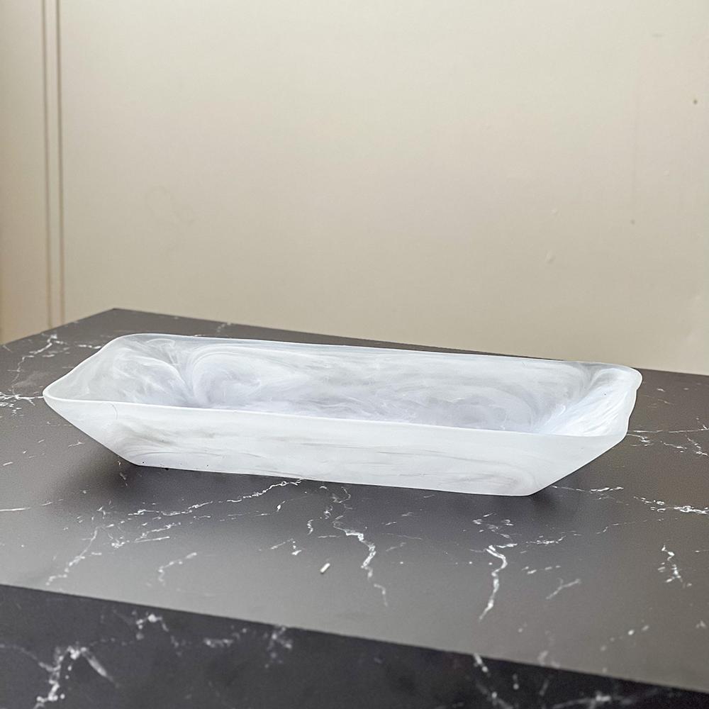 Resin Snow Drift Serving Tray