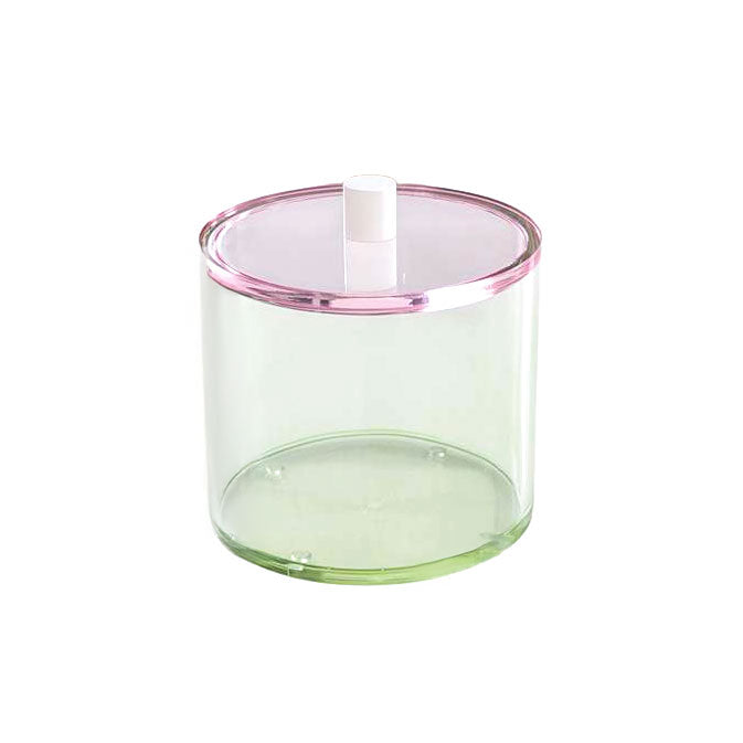Green Lucite Cookie Jars with Pink Lid
