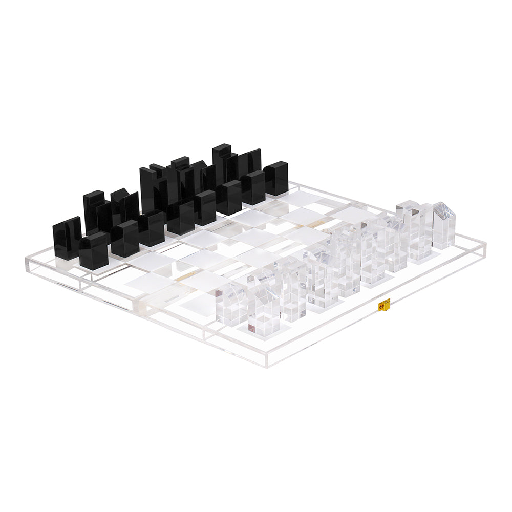 Lucite Foldable Chess Game