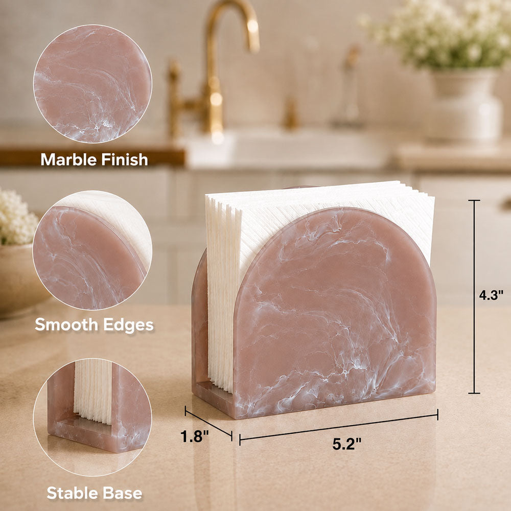 Resin Taupe Meadow Napkin Holder