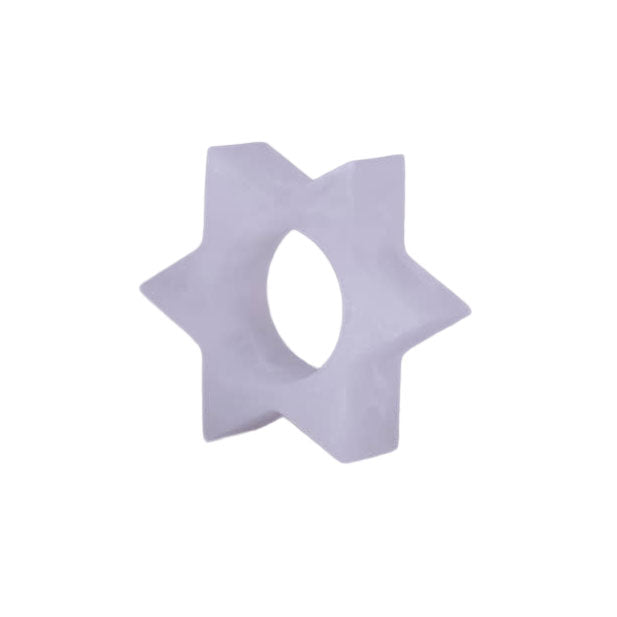 Resin White Swirl Napkin Rings