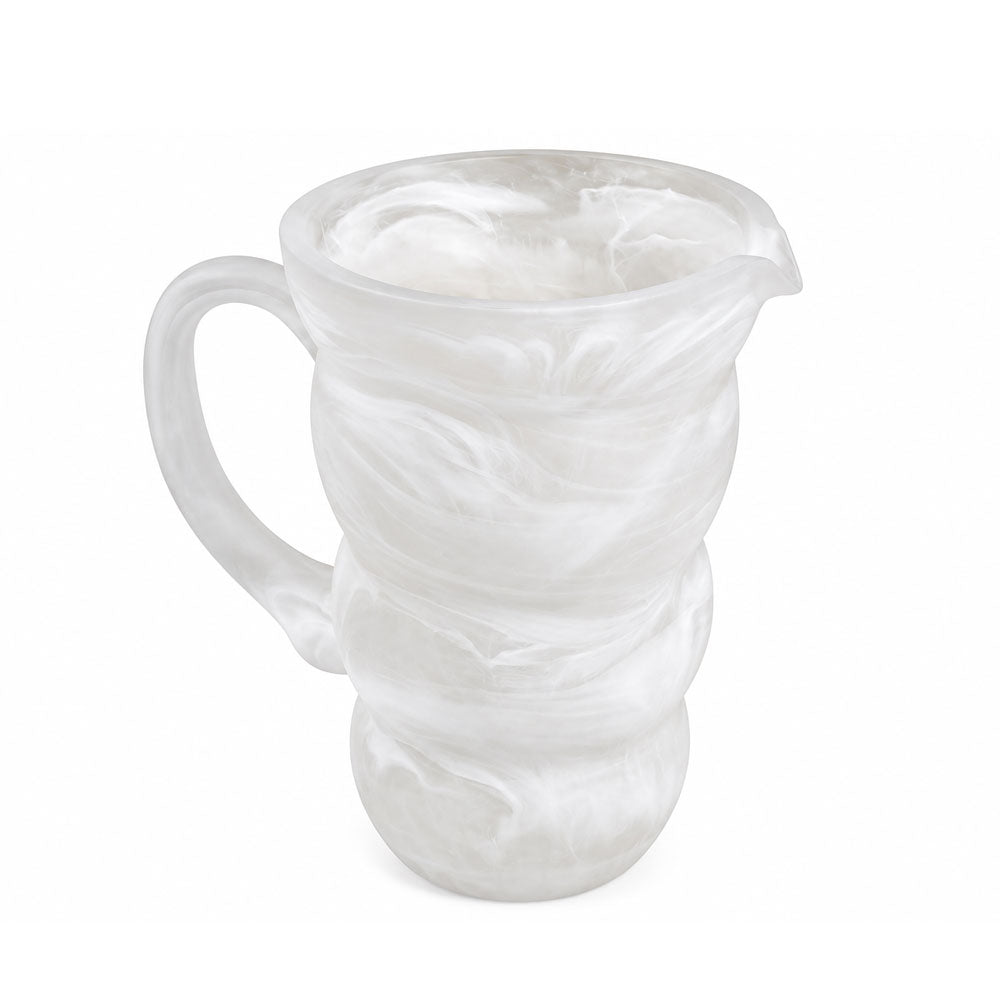 Resin Snow Drift Curved Pitcher