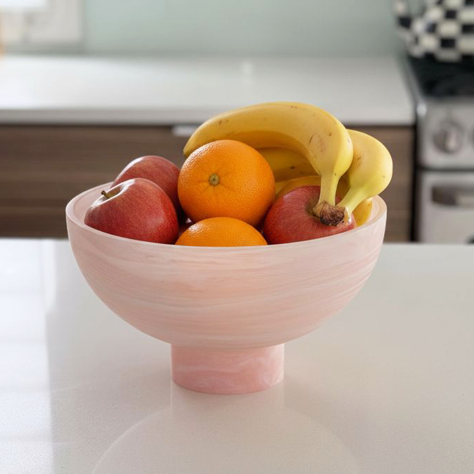 Resin Rose Haven Raised Salad Bowl