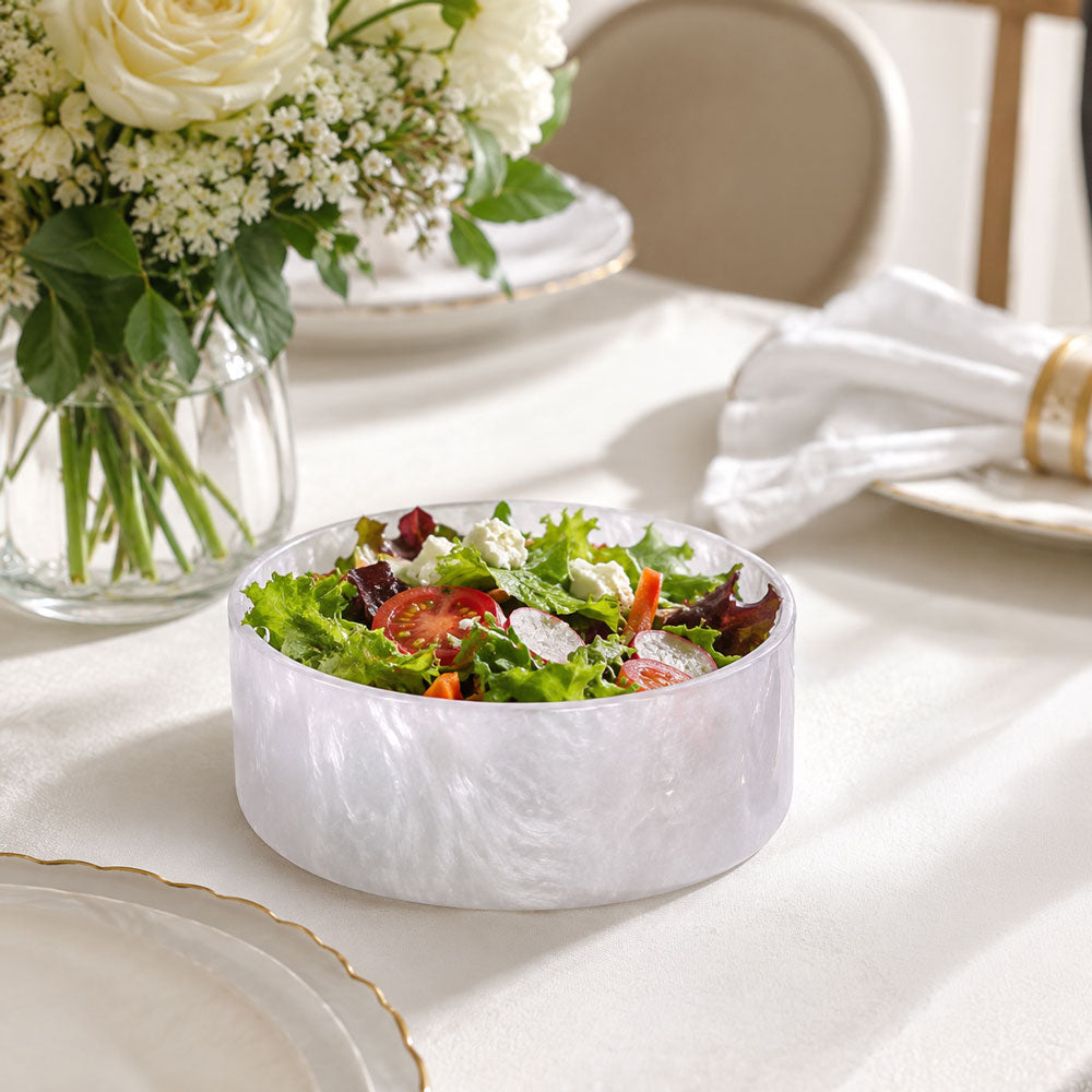 Resin Pearl Whisper Salad Bowl