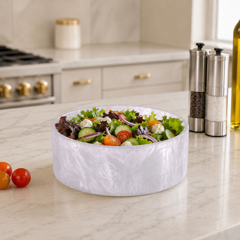 Resin Pearl Whisper Salad Bowl