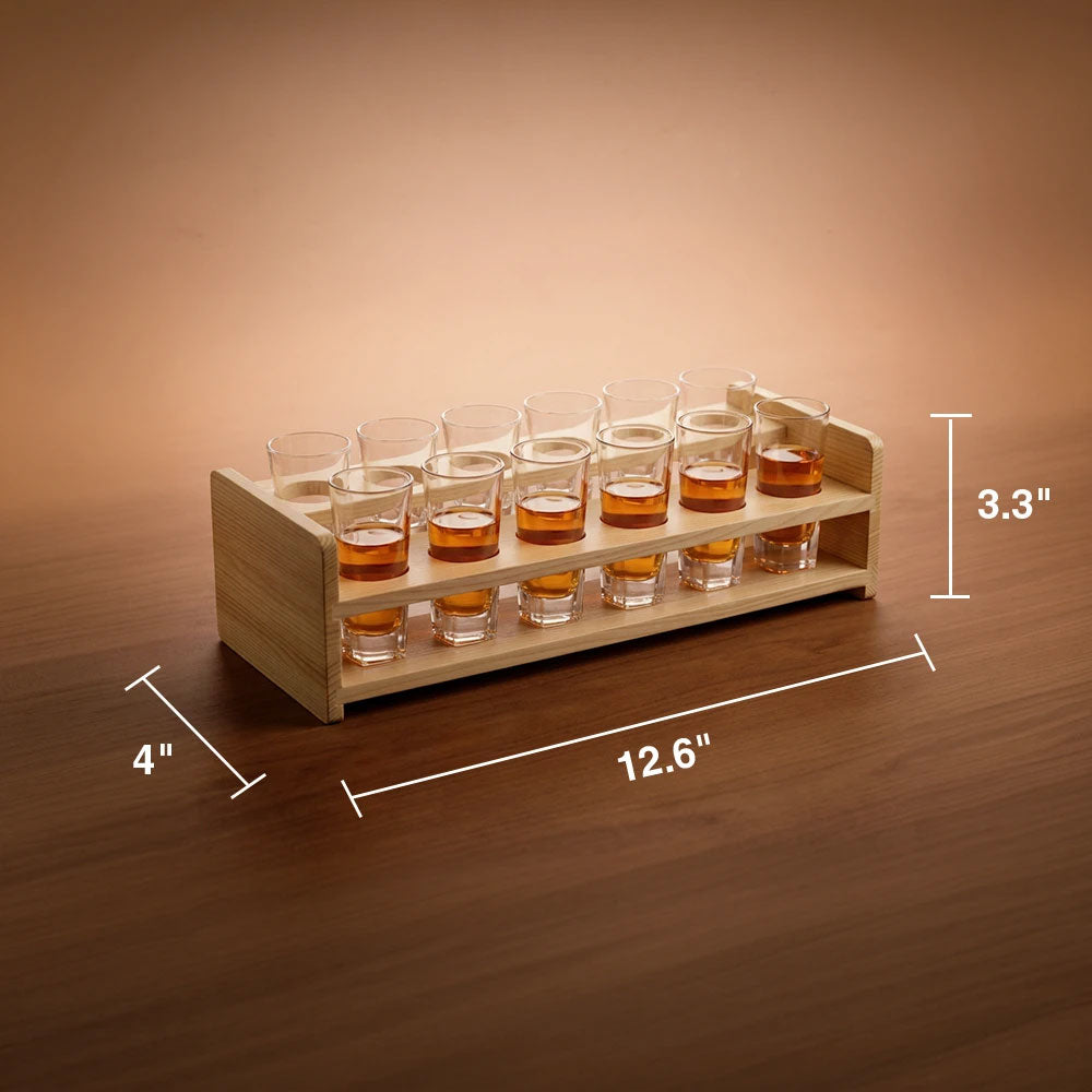 Wooden Shot Flight Set 12pc