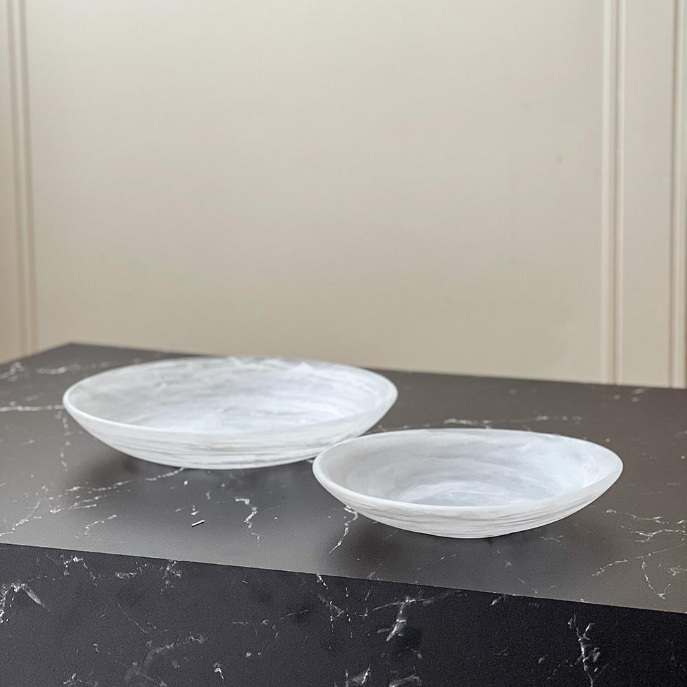 Resin Snow Drift Serving Bowls