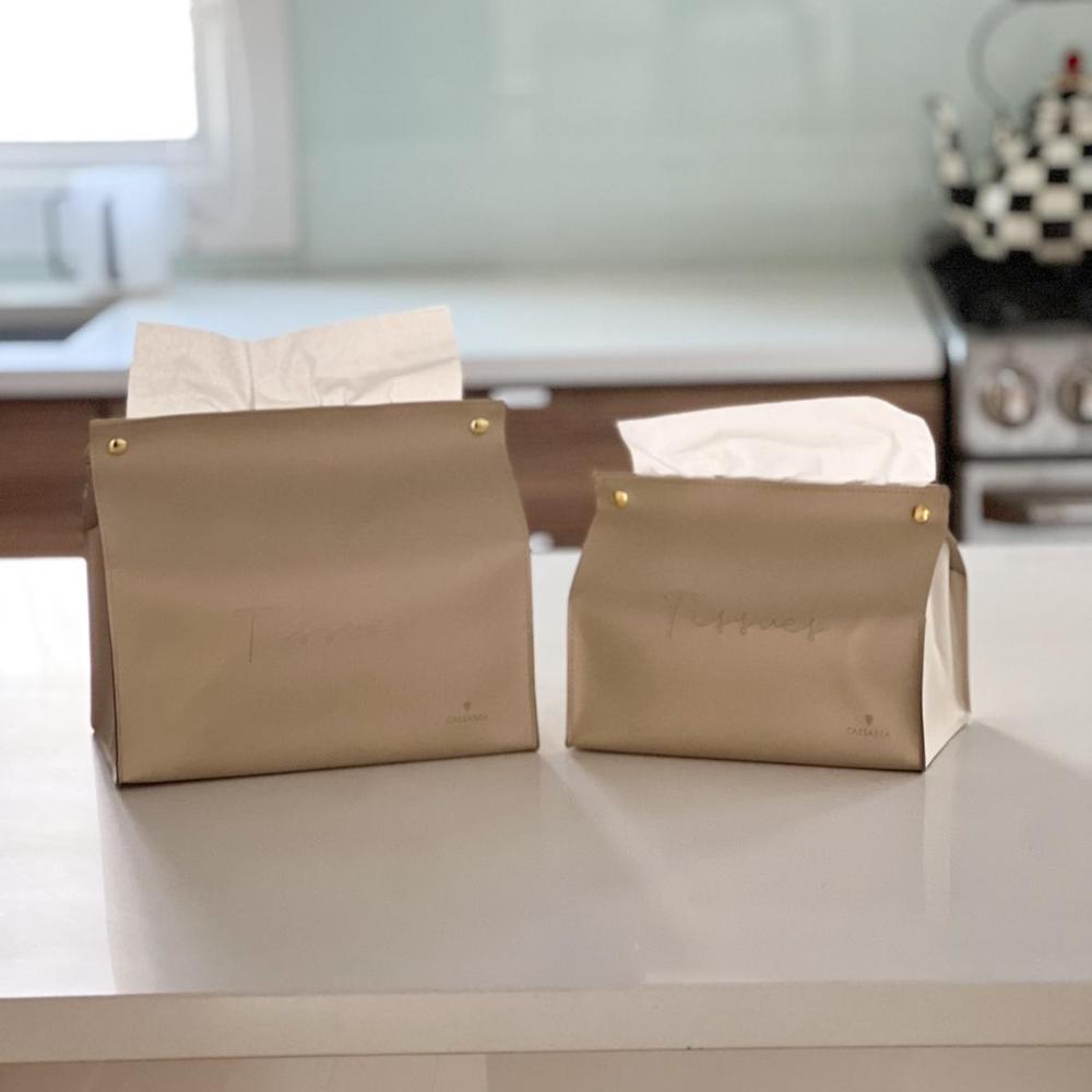 Leatherette Tissue Holder
