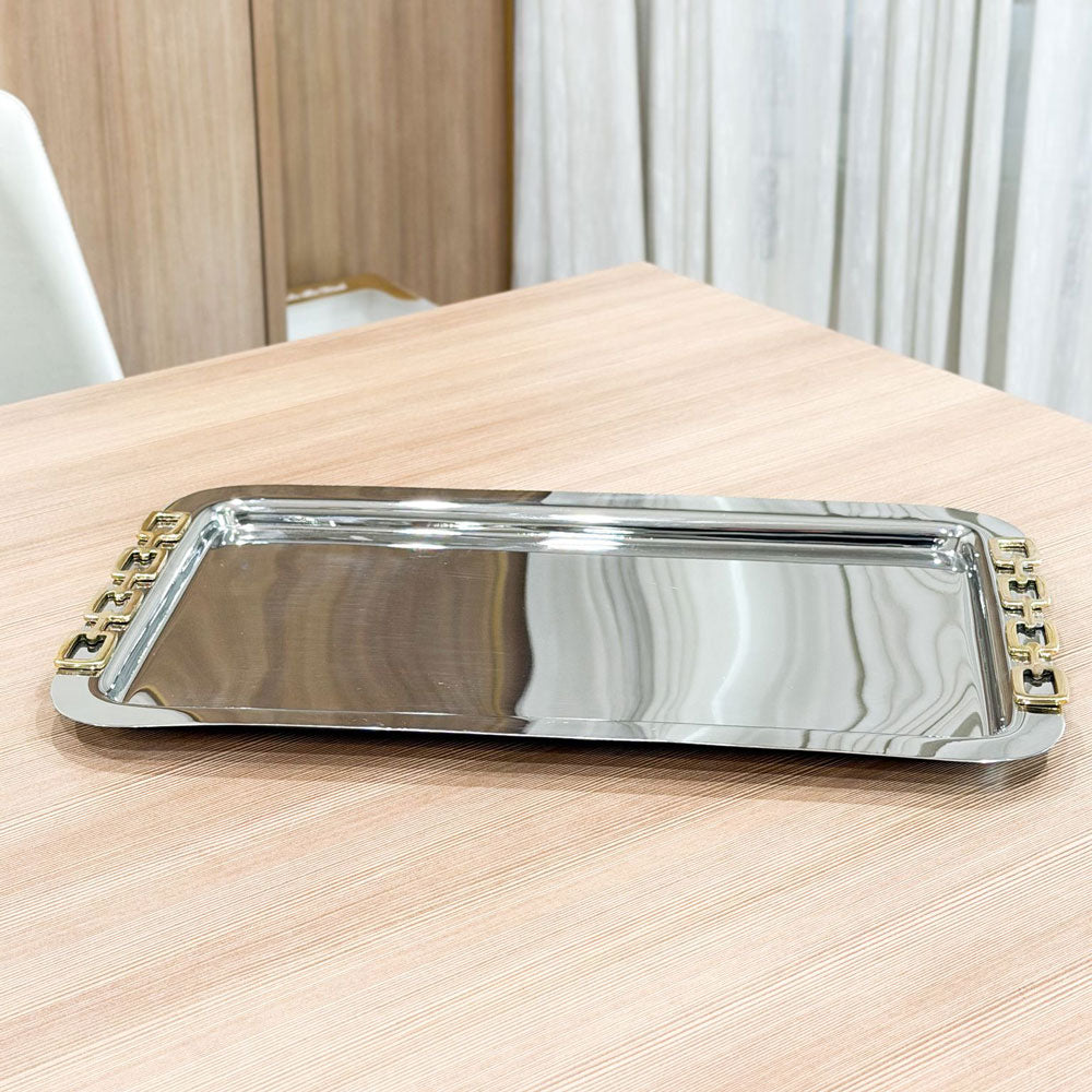 Luxe Linked Stainless Steel Tray