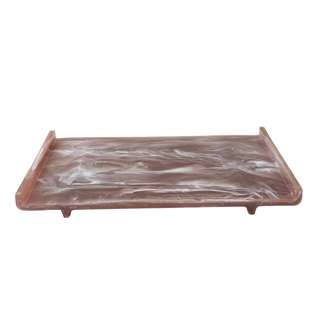 Resin Taupe Meadow Tray