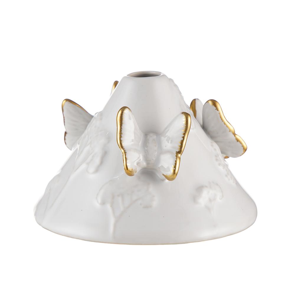 Porcelain Vase with Gold Accented Butterflies