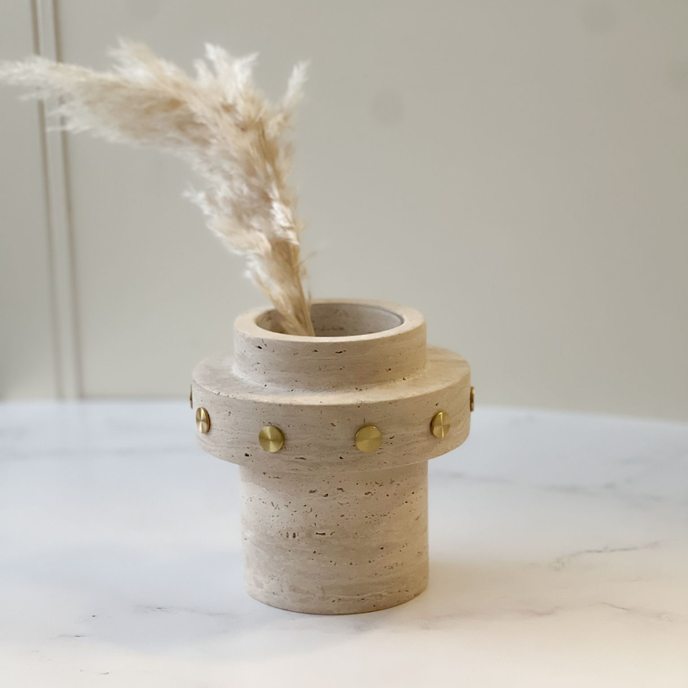 Travertine Vase