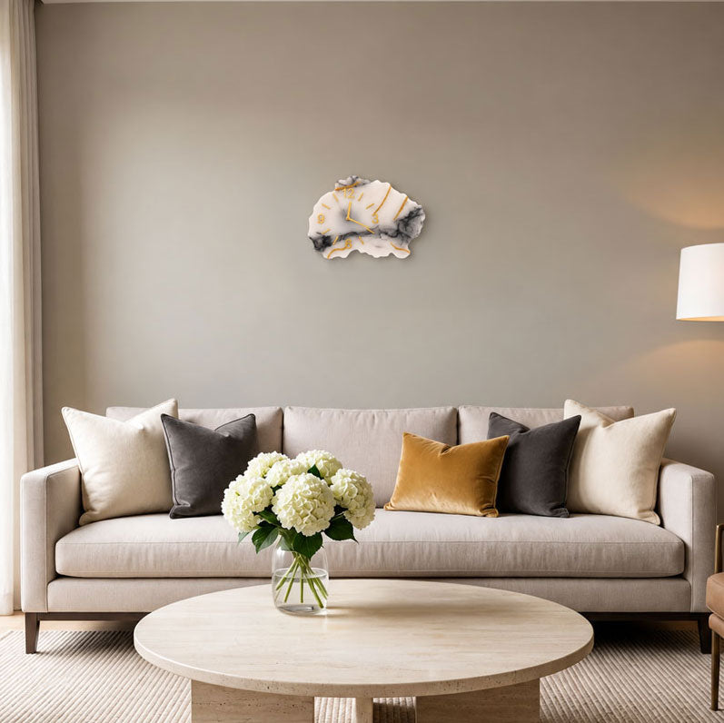 Natural Edge Resin Wall Clock