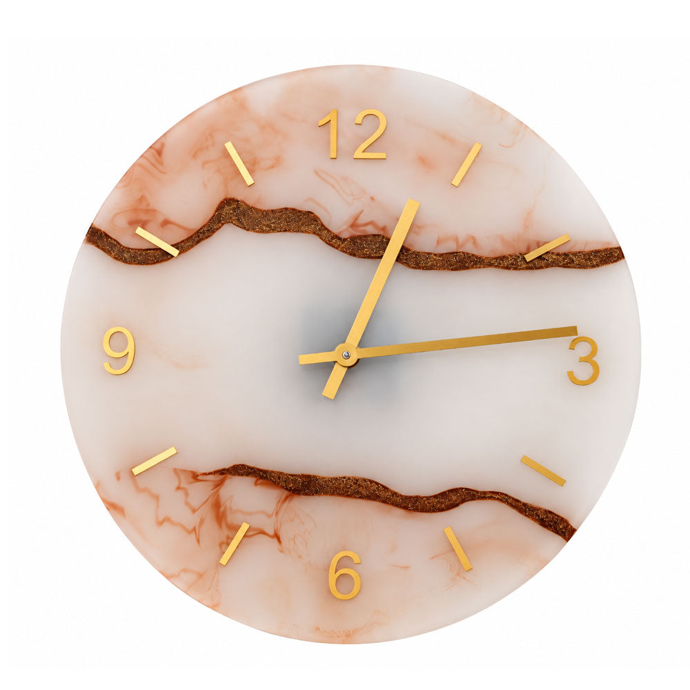 Resin Marble Wall Clock