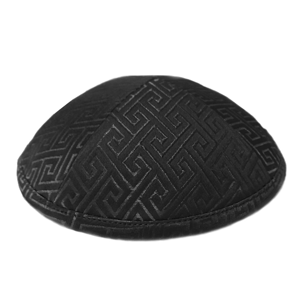 Kippah Black  Deluxe Brocade